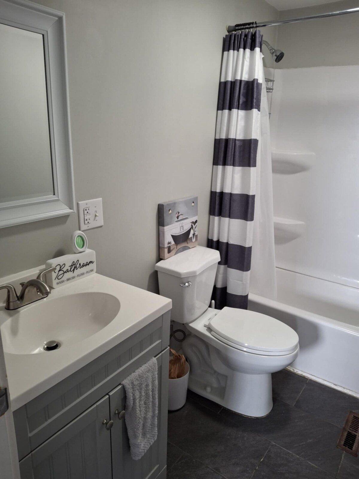 Bathroom with tub