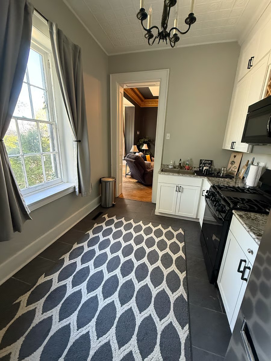 Kitchen toward living room
