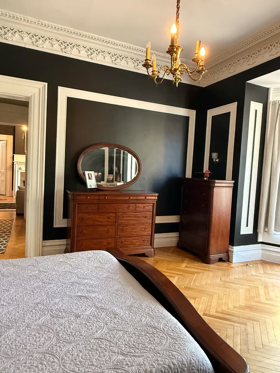 Bedroom dresser and mirror